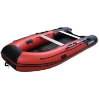 Моторно-гребная лодка Gladiator E420PRO (черный/красный) — Chaika Market