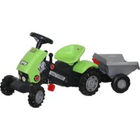 Педальная машинка Полесье Каталка-трактор с педалями Turbo-2 с полуприцепом [52742] — Chaika Market