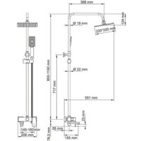 Душевая система  Wasserkraft A17701 - Изображение №2 — Chaika Market