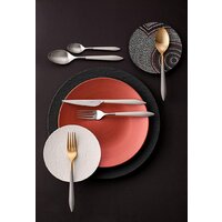 Набор столовых приборов Bugatti Ares ASBG-004F50 (24 пр, матовая сталь/серый) - Изображение №4 — Chaika Market