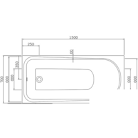 Ванна AM.PM W80A-150-070W-A 150x70 (с каркасом и экраном) - Изображение №2 — Chaika Market