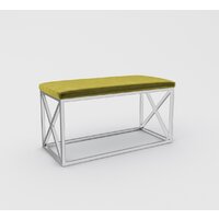 Банкетка Hype Mebel Куб (белый/золото) — Chaika Market