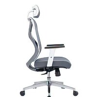 Офисное кресло Norden Имидж Grey YS-0817H(D+T)W (белый пластик/серая сетка) - Изображение №3 — Chaika Market
