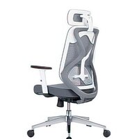 Офисное кресло Norden Имидж Grey YS-0817H(D+T)W (белый пластик/серая сетка) - Изображение №7 — Chaika Market