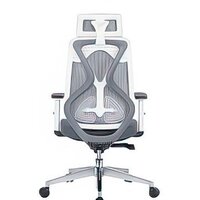 Офисное кресло Norden Имидж Grey YS-0817H(D+T)W (белый пластик/серая сетка) - Изображение №6 — Chaika Market