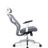 Офисное кресло Norden Имидж Grey YS-0817H(D+T)W (белый пластик/серая сетка) - Изображение №4 — Chaika Market