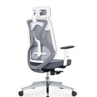 Офисное кресло Norden Имидж Grey YS-0817H(D+T)W (белый пластик/серая сетка) - Изображение №5 — Chaika Market