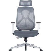 Офисное кресло Norden Имидж Grey YS-0817H(D+T)W (белый пластик/серая сетка) — Chaika Market
