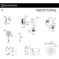 Душевая система  Whitecross Y YSET07TOPGL (золото) - Изображение №3 — Chaika Market