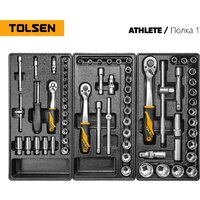 Универсальный набор инструментов Tolsen TT85412-189 (189 предметов) - Изображение №5 — Chaika Market