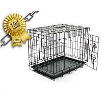 Клетка Duvo Plus Pet Kennel XX-Large 780/484/DV (черный) - Изображение №3 — Chaika Market
