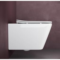Унитаз подвесной Ceramica Nova Metric Rimless CN3007 - Изображение №2 — Chaika Market