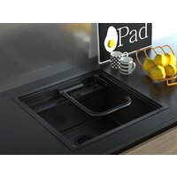 Кухонная мойка ARFEKA AF 520*490 + AF FSS304 + ZP DS BLACK PVD NANO - Изображение №5 — Chaika Market