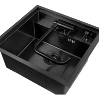 Кухонная мойка ARFEKA AF 520*490 + AF FSS304 + ZP DS BLACK PVD NANO - Изображение №2 — Chaika Market