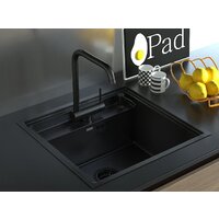 Кухонная мойка ARFEKA AF 520*490 + AF FSS304 + ZP DS BLACK PVD NANO - Изображение №3 — Chaika Market
