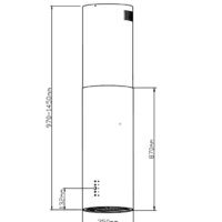 Кухонная вытяжка Weissgauff Tubus 1406 Island Black - Изображение №9 — Chaika Market