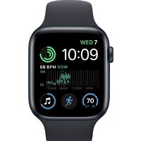 Умные часы Apple Watch SE 2 44 мм (алюминиевый корпус, полуночный/полуночный, спортивный силиконовый ремешок M/L) - Изображение №2 — Chaika Market