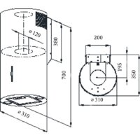 Кухонная вытяжка Weissgauff Tubus 70 WH - Изображение №8 — Chaika Market