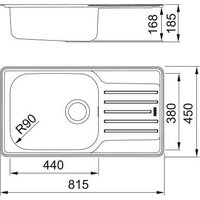 Кухонная мойка Franke LNX 611-82 101.0736.118 (стальной) - Изображение №2 — Chaika Market