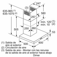 Кухонная вытяжка Bosch Serie 2 DWB66BC60 - Изображение №9 — Chaika Market