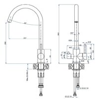 Смеситель GranFest QUARZ GF-Z5420 (песочный) - Изображение №2 — Chaika Market