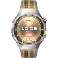 Умные часы Huawei Watch GT 6 Pro 46 мм (серебристый, с коричневым плетеным ремешком, международная версия) - Изображение №2 — Chaika Market