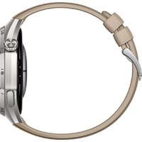 Умные часы Huawei Watch GT 6 Pro 46 мм (серебристый, с коричневым плетеным ремешком, международная версия) - Изображение №5 — Chaika Market