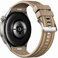 Умные часы Huawei Watch GT 6 Pro 46 мм (серебристый, с коричневым плетеным ремешком, международная версия) - Изображение №4 — Chaika Market