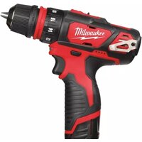 Дрель-шуруповерт Milwaukee M12 BDDXKIT-202C 4933447836 (с 2-мя АКБ, кейс) - Изображение №2 — Chaika Market