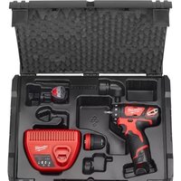 Дрель-шуруповерт Milwaukee M12 BDDXKIT-202C 4933447836 (с 2-мя АКБ, кейс) - Изображение №7 — Chaika Market