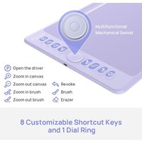 Графический планшет Parblo Intangbo M (сиреневый) - Изображение №6 — Chaika Market