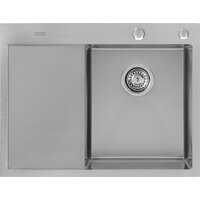 Кухонная мойка ARFEKA ECO AR 650*500 R SATIN - Изображение №2 — Chaika Market