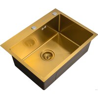 Кухонная мойка ARFEKA Eco AR 600*500 Golden PVD Nano — Chaika Market