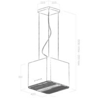 Кухонная вытяжка Elica Pix Jeans/F/42 - Изображение №3 — Chaika Market