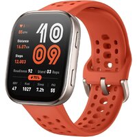 Умные часы Amazfit Bip 6 (титановый, с оранжевым силиконовым ремешком) — Chaika Market