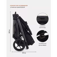 Коляска прогулочная «книга» Rant Golf RA101 (black) - Изображение №10 — Chaika Market