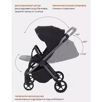 Коляска прогулочная «книга» Rant Golf RA101 (black) - Изображение №5 — Chaika Market