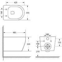 Унитаз подвесной Lauter Sulzdorf с микролифтом и кнопкой смыва 219701J (белый/хром) - Изображение №21 — Chaika Market