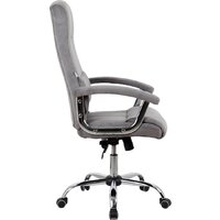 Офисное кресло King Style SHL-8 Sane Velvet Chrome (велюр, серый) - Изображение №3 — Chaika Market