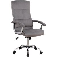 Офисное кресло King Style SHL-8 Sane Velvet Chrome (велюр, серый) — Chaika Market