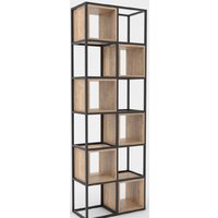 Стеллаж Hype Mebel Грос-2 70x175 (черный/дуб галифакс натуральный) - Изображение №1 — Chaika Market