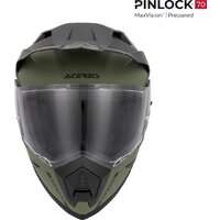 Мотошлем Acerbis Assault 0026643.582.064 (M, армейский зеленый) - Изображение №4 — Chaika Market