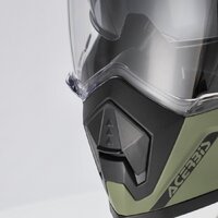 Мотошлем Acerbis Assault 0026643.582.064 (M, армейский зеленый) - Изображение №8 — Chaika Market