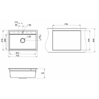 Кухонная мойка Granula KS-7301 (арктик) - Изображение №4 — Chaika Market