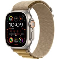 Умные часы Apple Watch Ultra 2 LTE 49 мм (титановый корпус, титановый/бежевый, ремешок из полиэстера L) - Изображение №1 — Chaika Market