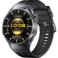 Умные часы Huawei Watch GT 6 Pro 46 мм (черный, с черным силиконовым ремешком, международная версия) — Chaika Market