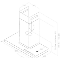 Кухонная вытяжка Elica Bio WH/A 90 Rovere - Изображение №6 — Chaika Market