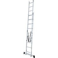 Лестница-стремянка Новая высота NV 122 алюминиевая двухсекционная 2x9 ступеней - Изображение №3 — Chaika Market