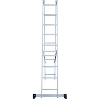 Лестница-стремянка Новая высота NV 122 алюминиевая двухсекционная 2x9 ступеней - Изображение №5 — Chaika Market