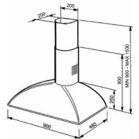 Кухонная вытяжка Smeg KS89AOE - Изображение №2 — Chaika Market